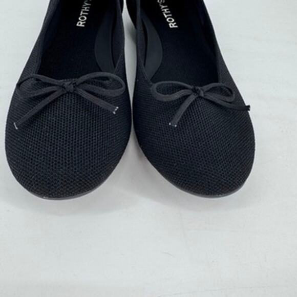Rothy's The Ballet Flat Black Size 9.5 - Picture 6 of 7